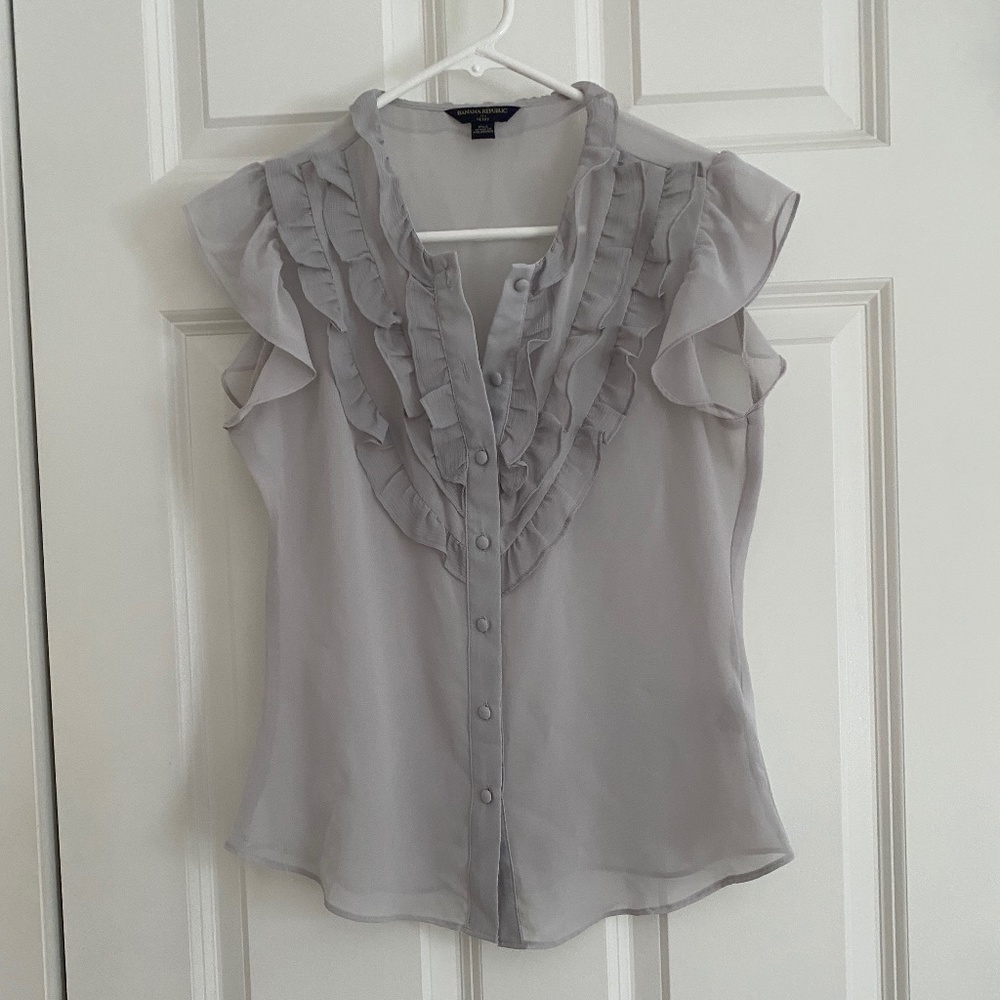 Banana Republic pxs sheer blouse